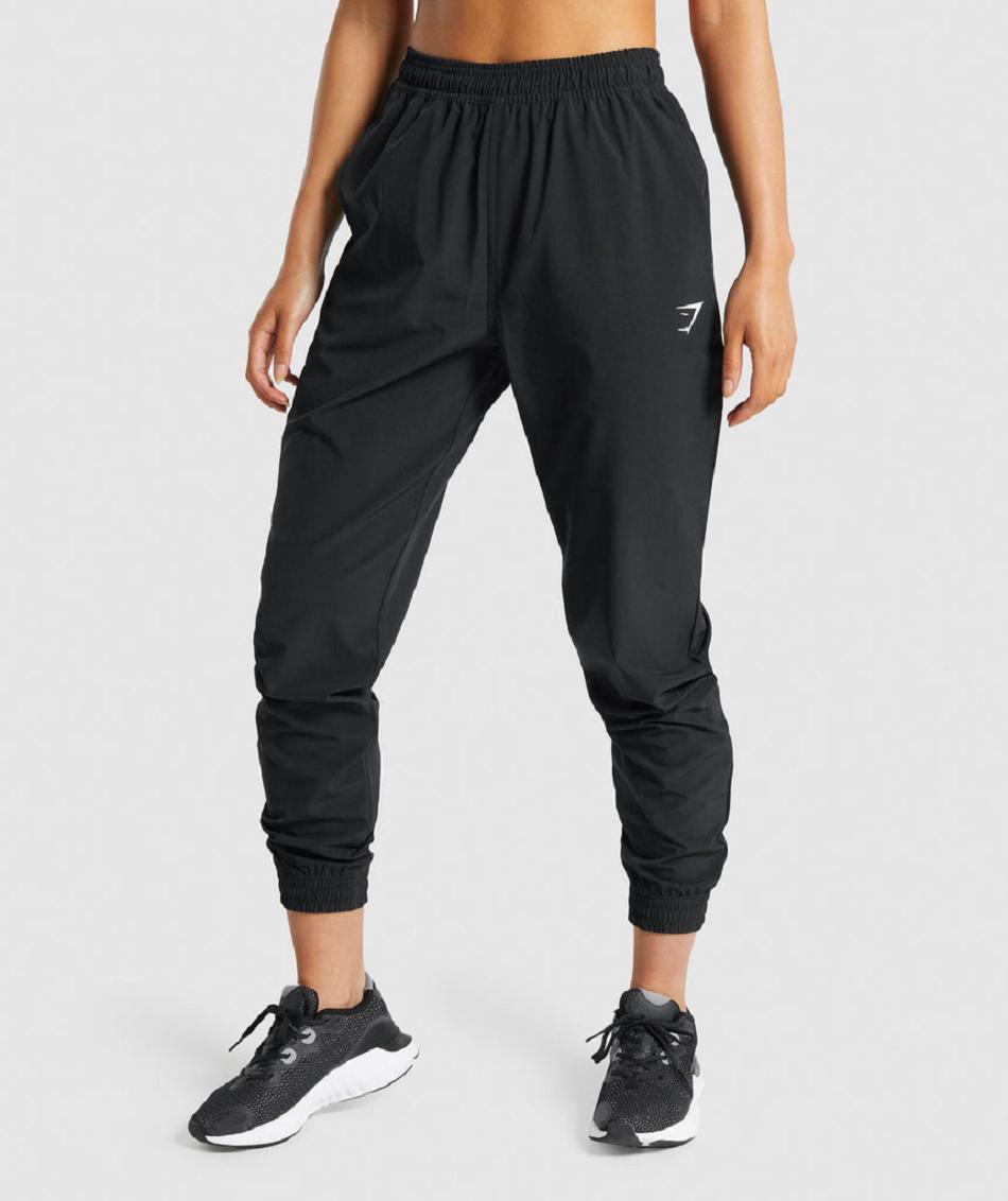 Gymshark Training Woven Ženske Jogger Hlače Crne | HR 4122WNB